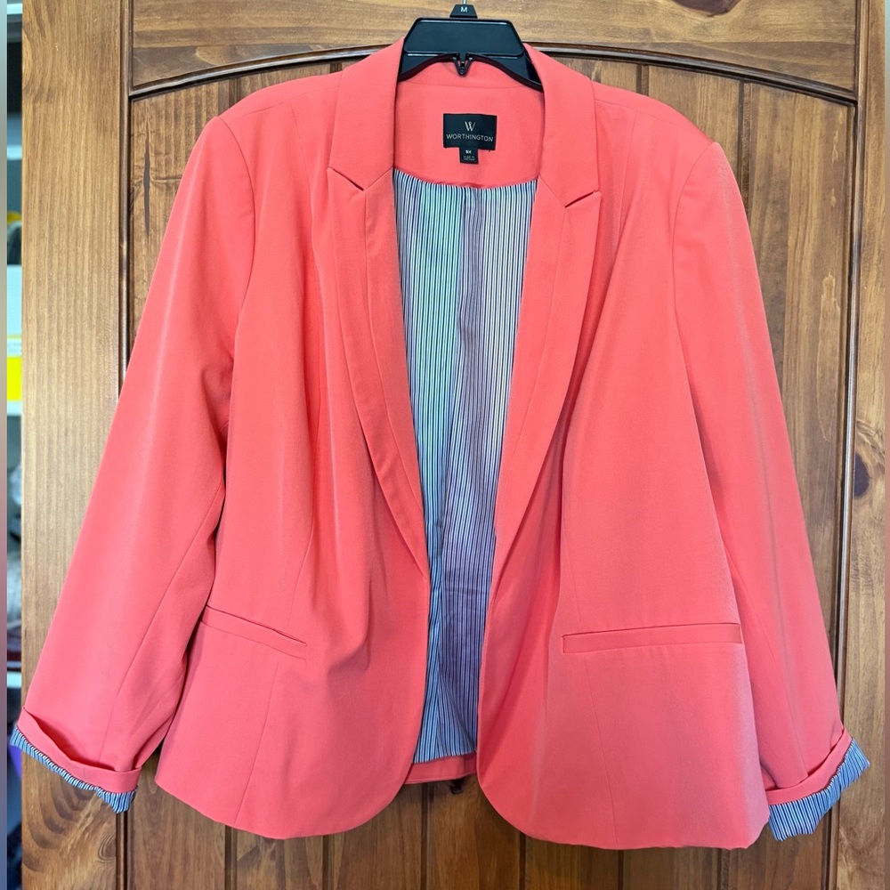 Worthington Salmon Blazer